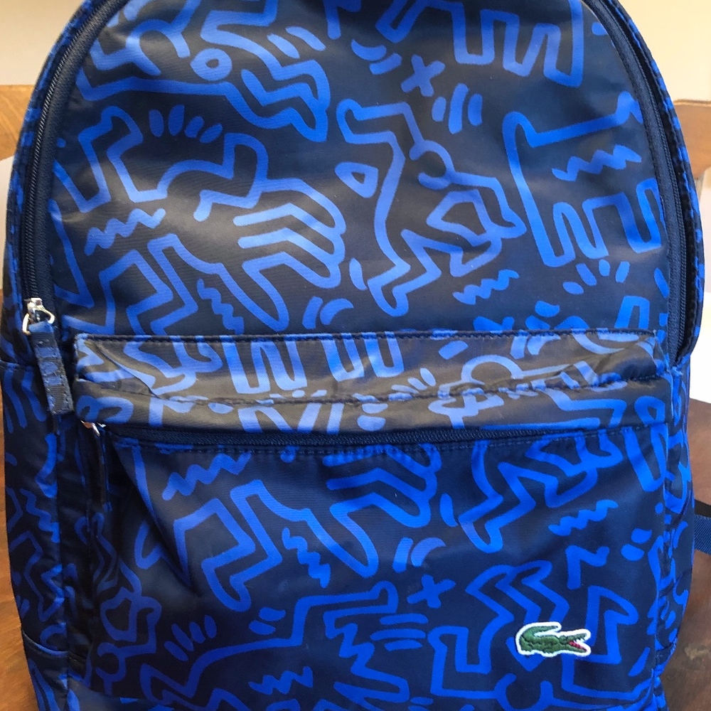 Lacoste Keith Haring Print Canvas Backpack